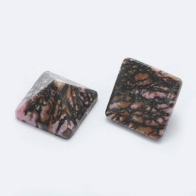 Natural Rhodonite Cabochons G-G759-Y05-1