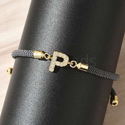 Adjustable Nylon Cord Bracelets BJEW-C096-01G-16-1