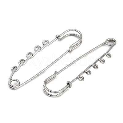 304 Stainless Steel Safety Pins Brooch Findings STAS-K252-05C-P-1