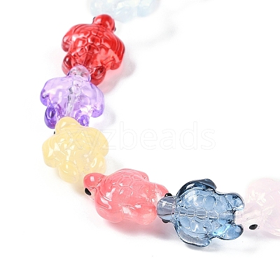 Transparent Glass Enamel Beads Strands GLAA-B021-06A-1
