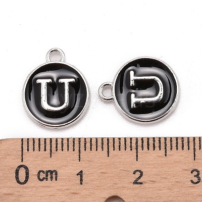 Platinum Plated Alloy Charms LS-ENAM-S118-02U-P-1