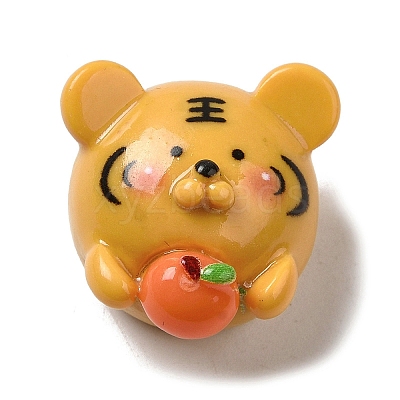 Cute Opaque Resin Cabochons RESI-L040-03H-1