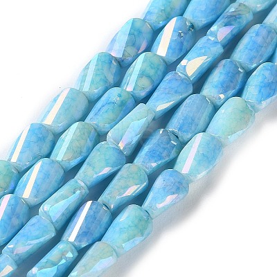 Ombre Effect Dyed Glass Beads Strands GLAA-I059-01C-1