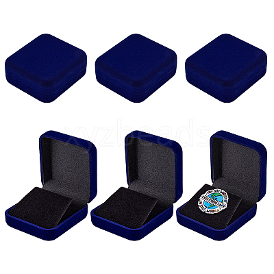 Flocking Plastic Badge Storage Box LS-CON-WH0105-04A-1
