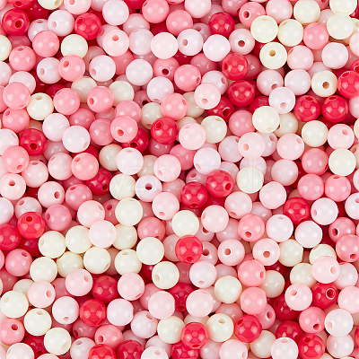 Opaque Acrylic Beads SACR-PA0001-04A-05-1