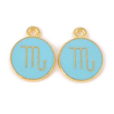 Alloy Enamel Pendants ENAM-S124-01B-16L-1