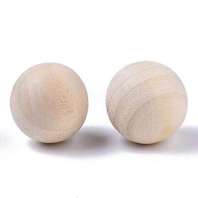 Natural Wooden Round Ball WOOD-T014-20mm-1