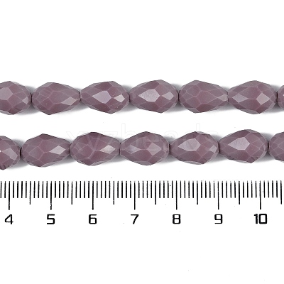 Opaque Solid Color Beads Strands EGLA-N013-P8mm-D09-1