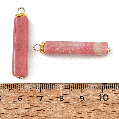 Natural Thulite Pendants PALLOY-JF06045-1