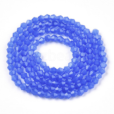 Imitation Jade Glass Beads Strands EGLA-A039-J2mm-D04-1