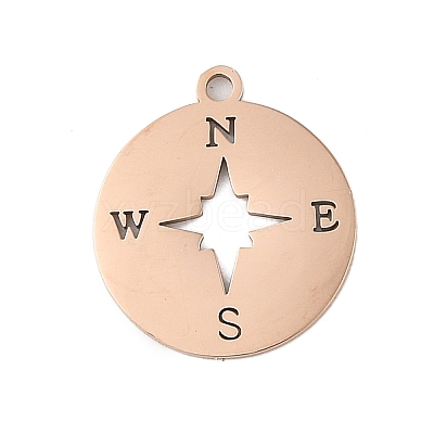 Ion Plating(IP) 304 Stainless Steel Pendants STAS-T044-236RG-1