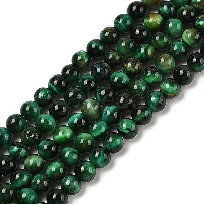 Grade AB Natural Tiger Eye Beads Strands G-B133-A02-6MM-02-1