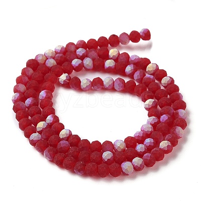Transparent Glass Beads Strands EGLA-A034-T4mm-MB07-1
