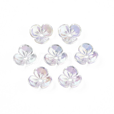 Transparent Acrylic Bead Caps TACR-Q273-04-1