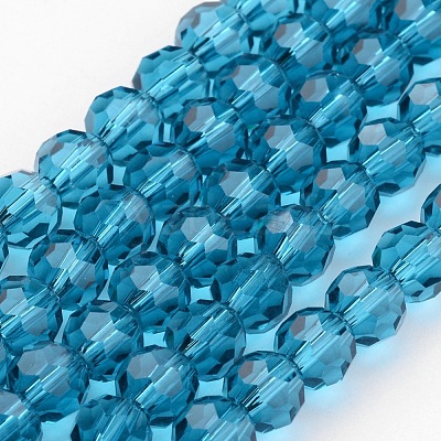 Transparent Glass Bead Strands GLAA-G013-10mm-51-1