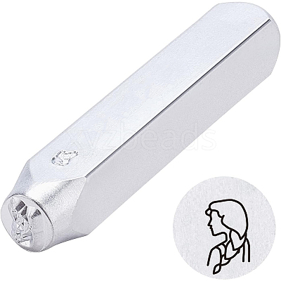 Iron Seal Stamps AJEW-BC0001-05J-1