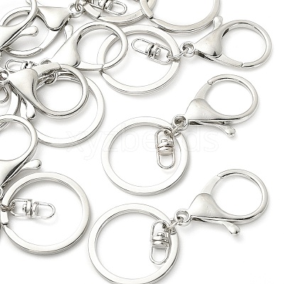 10Pcs Alloy Split Key Rings KK-YW0002-01P-1