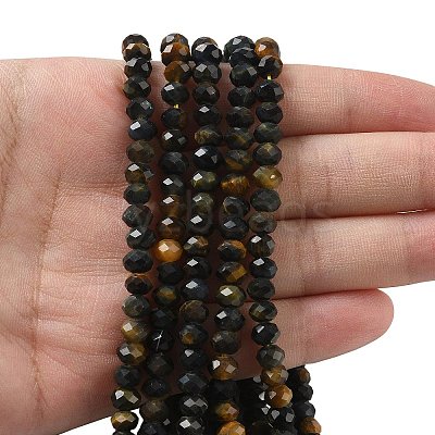 Natural Tiger Eye Bead Strands G-D344-A20-02-1