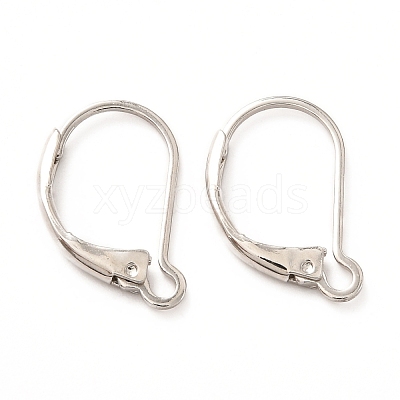 Brass Leverback Earring Findings KK-F828-03P-1