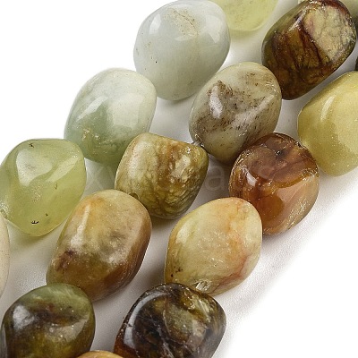 Natural Xiuyan Jade Beads Strands G-Z061-A04-01-1