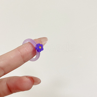 Resin Finger Rings FS-WG21D47-07-1