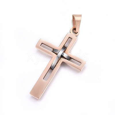 304 Stainless Steel Pendants STAS-O108-67-1