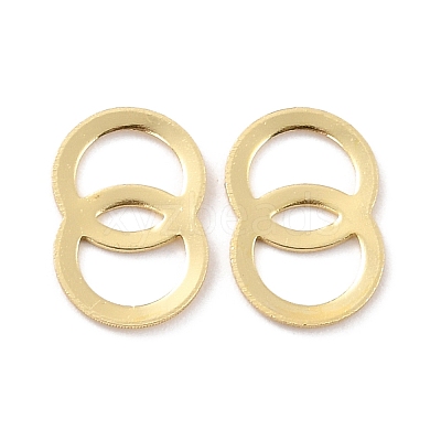 Eco-Friendly Brass Links Rings KK-C226-11G-RS-1