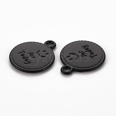 Spray Painted Alloy Pendants LS-PALLOY-Q433-030I-RS-1