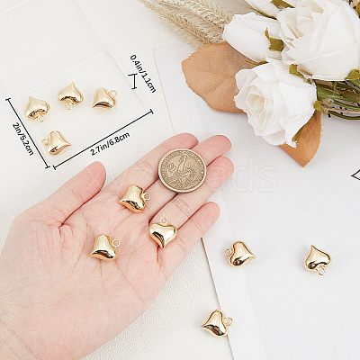 10Pcs Rack Plating Brass Pendants KK-BBC0011-20-1