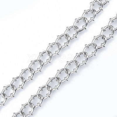 Handmade Alloy Oval Link Chains LCHA-N01-03-1