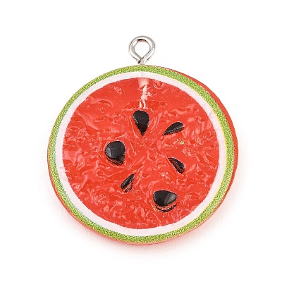 Opaque Resin Imitation Fruit Pendants LS-RE-CBA3138-01A-P-1