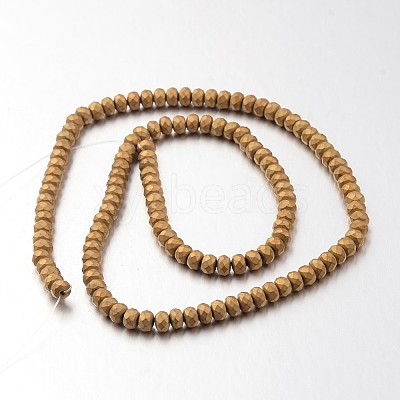 Electroplate Non-magnetic Synthetic Hematite Bead Strands G-F300-48B-F03-1