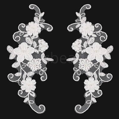 Polyester Ornament Accessories PATC-WH0008-103-1
