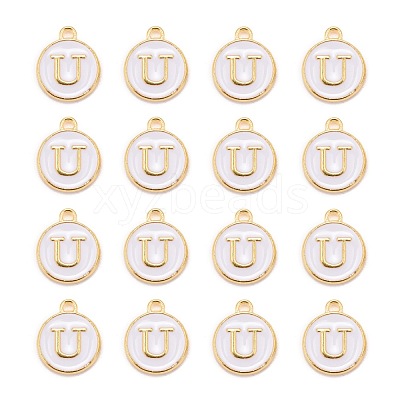 Golden Plated Alloy Charms X-ENAM-S118-01U-1