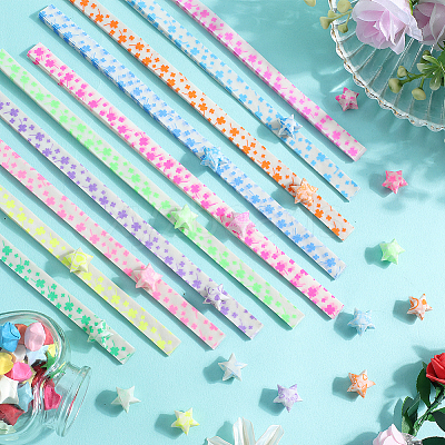 4Sets Luminous Lucky Star Origami Paper DIY-SC0027-36B-1