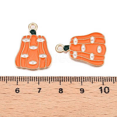 Halloween Theme Alloy Enamel Pendants ENAM-T020-07D-1