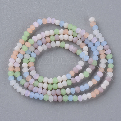 Frosted Glass Beads Strands FGLA-T002-10A-1
