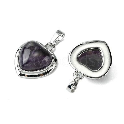 Natural Amethyst Pendants G-C114-03P-24-1