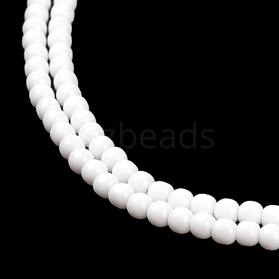 Imitation Jade Glass Beads Strands GLAA-K062-A01-08-1