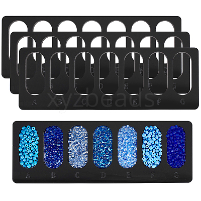 4Pcs Acrylic Bead Design Boards FIND-BC0013-08A-1