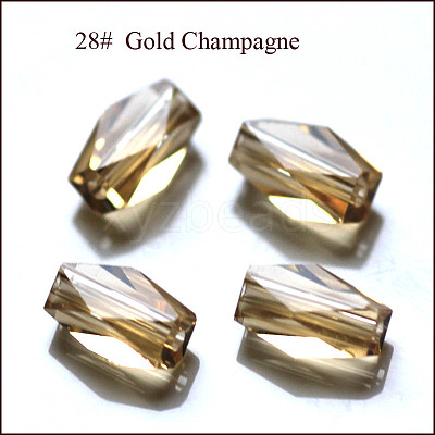 Imitation Austrian Crystal Beads SWAR-F055-8x4mm-28-1