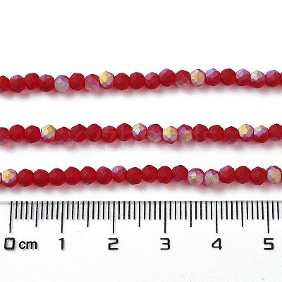 Imitation Jade Glass Beads Strands EGLA-A034-T3mm-MB07-1