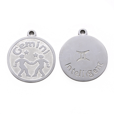 Non-Tarnish 201 Stainless Steel Pendants STAS-R106-11-1