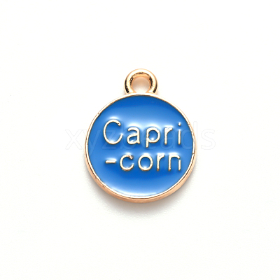 Alloy Enamel Pendants X-ENAM-S124-01B-02E-1