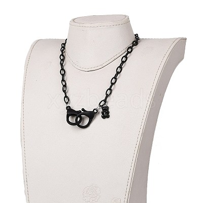 Personalized ABS Plastic Cable Chain Necklaces NJEW-JN03220-09-1