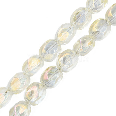 Electroplate Glass Beads Strands EGLA-N008-016-A02-1