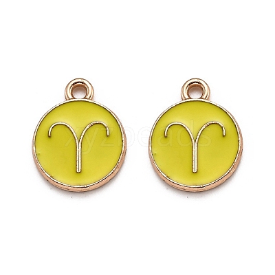 Alloy Enamel Pendants ENAM-S124-01B-14A-1