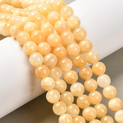 Natural Yellow Jade Beads X-G-Q277-1-1