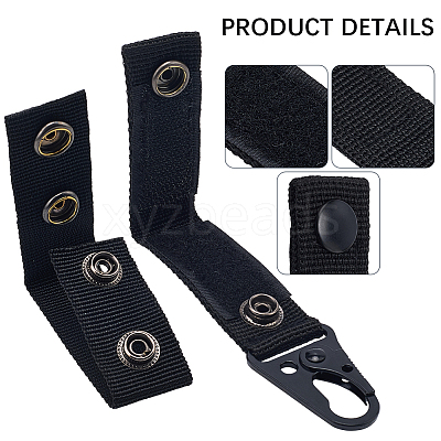 Nylon Tactical Wide Strap Loop Keepers DIY-CP0013-40-1