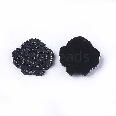Resin Rhinestone Cabochons CRES-T012-02J-1
